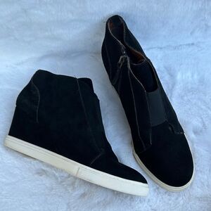 Paolo Black Wedge Sneakers
